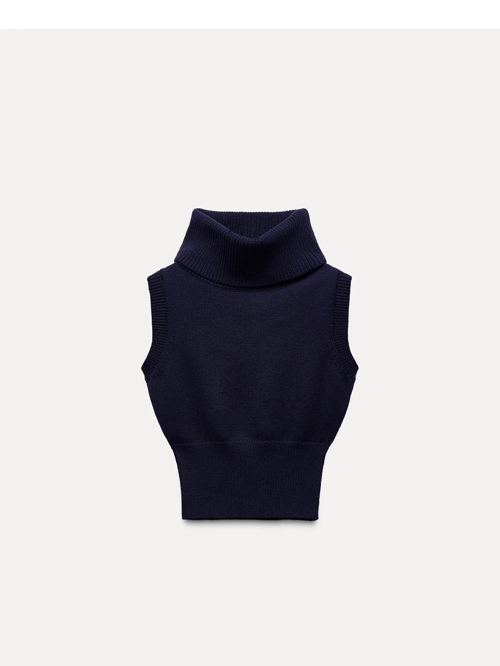 Zara Sleeveless Turtleneck Knit
